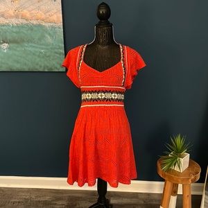 Free people sweetheart neck dress - size S